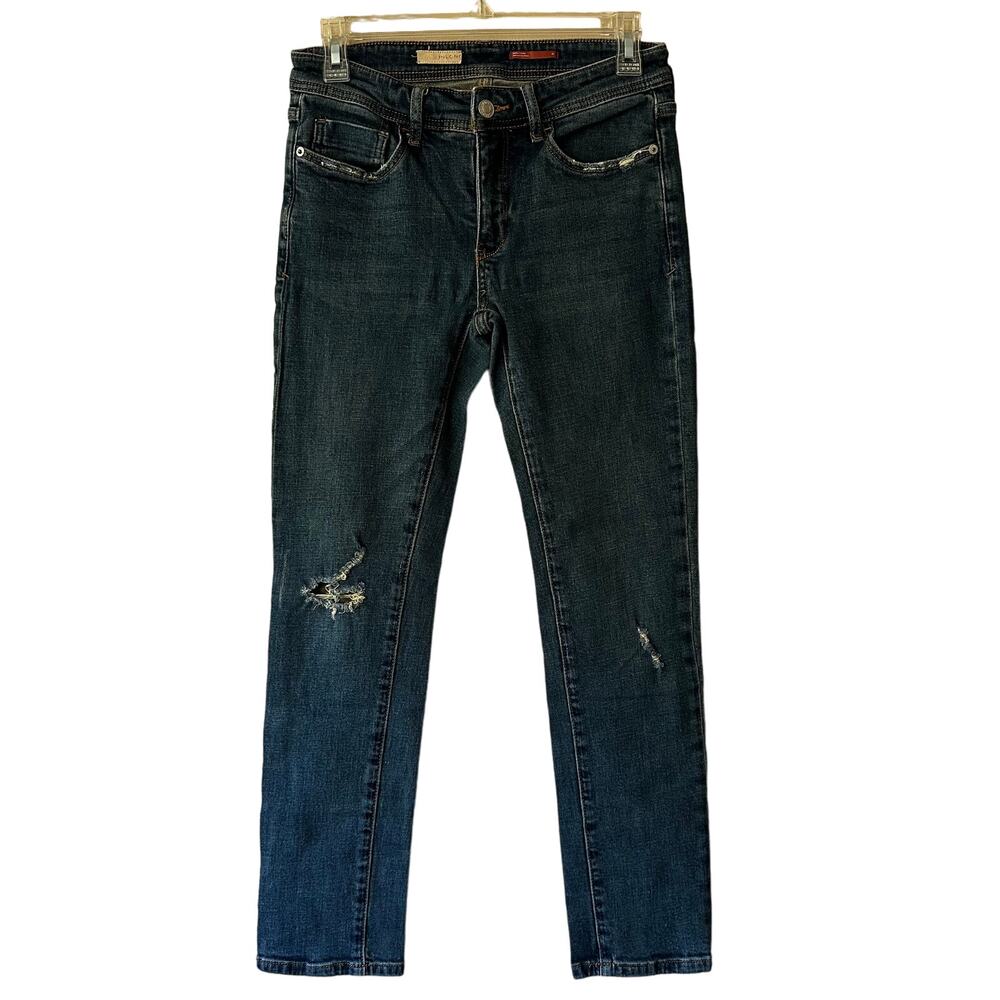 Pilcro Anthropologie Jeans Slim Boyfriend Straight Leg Medium Wash Women's 25